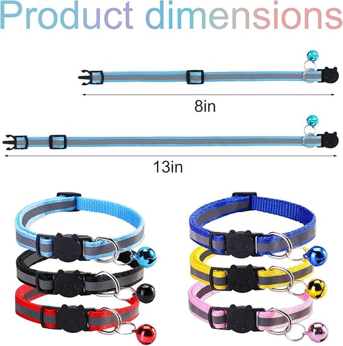 12 Pcs Reflective Breakaway Cat Collars - Image 2