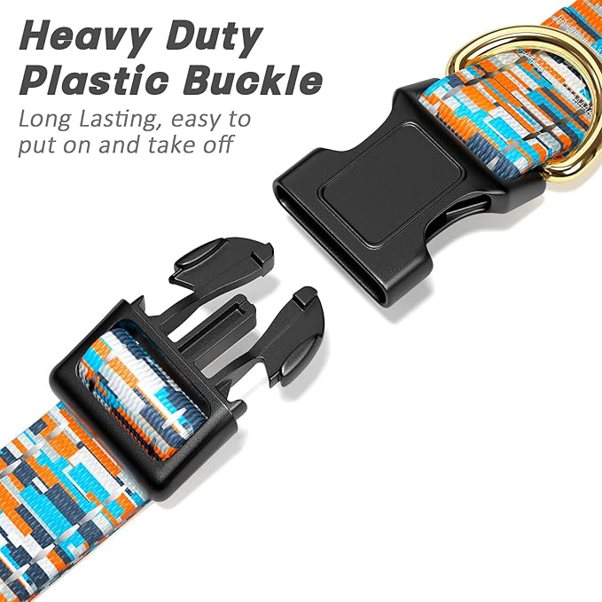 Reflective Dog Collar for Extra Small Dogs, Cute Boho Adjustable Heavy-Duty - Image 4