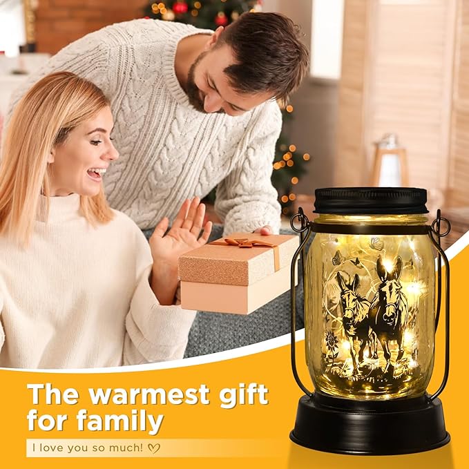 kyoryuger Donkey Gifts for Women/Men Donkey Solar Lanterns Mom Birthday Burro - Image 7