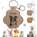 Dog Hair Keychain, Leather Pet Hair Collector Keychains, Pet Fur Keepsake Gift by Overket
