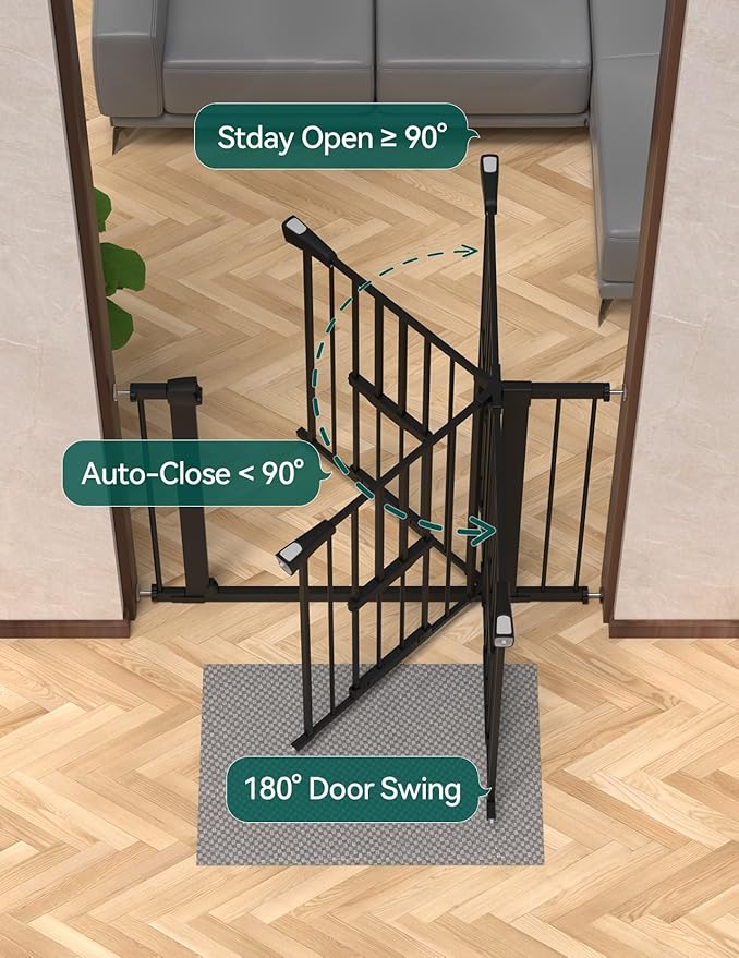 Babelio 36 Inch Extra Tall Baby Gate - Image 6