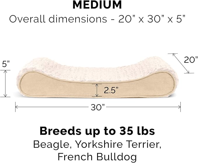 Furhaven Replacement Dog Bed Cover Ultra Plush Faux Fur & Suede Contour Luxe - Image 3