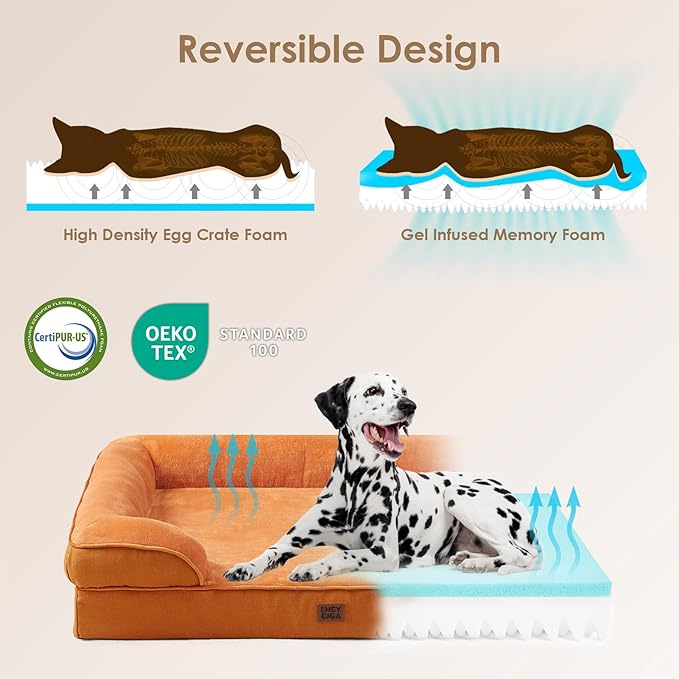 EHEYCIGA Orthopedic Dog Bed for Small Dogs, Waterproof Memory Foam Small Dog - Image 4