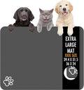 Dog Food Mat, Non Skid Cat Bowl Mat, No Stains Quick Dry by yuzshin