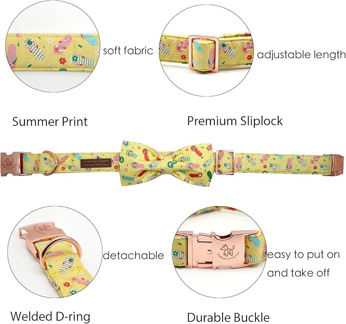 Elegant Little Tail's Cute Bowtie Dog Collar - Image 2