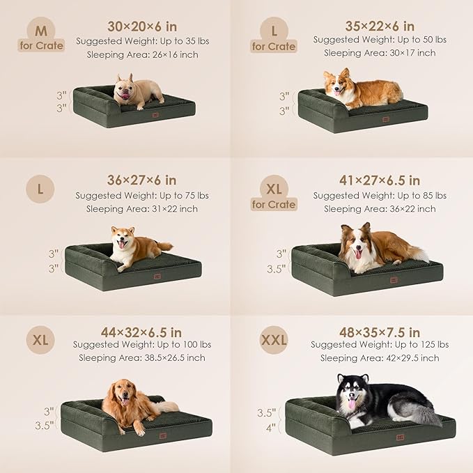 EHEYCIGA XXL Dog Bed Memory Foam, Orthopedic Giant Dog Bed Jumbo - Image 2