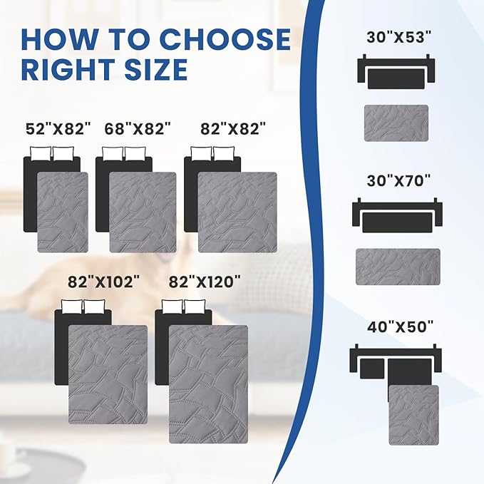 Waterproof Dog Blanket, Non-Slip Soft Pet Bed Cover, Couch Cover - Image 4