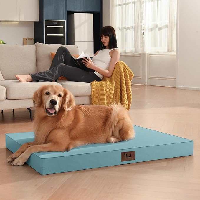 Outdoor Orthopedic Dog Bed for Extra Large Dogs, XL Waterproof Flat Pet Bed - Image 5