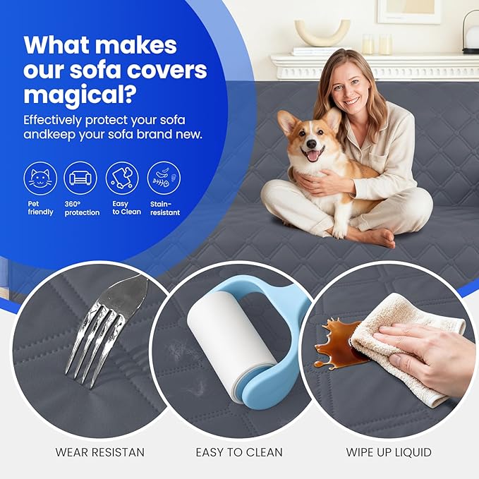 Waterproof Dog Blanket, Non-Slip Soft Pet Bed Cover, Couch Cover - Image 6