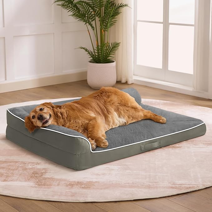 Dog Bed Large Sized Dogs, XXL Orthopedic Dog Bed by Aeroluxe