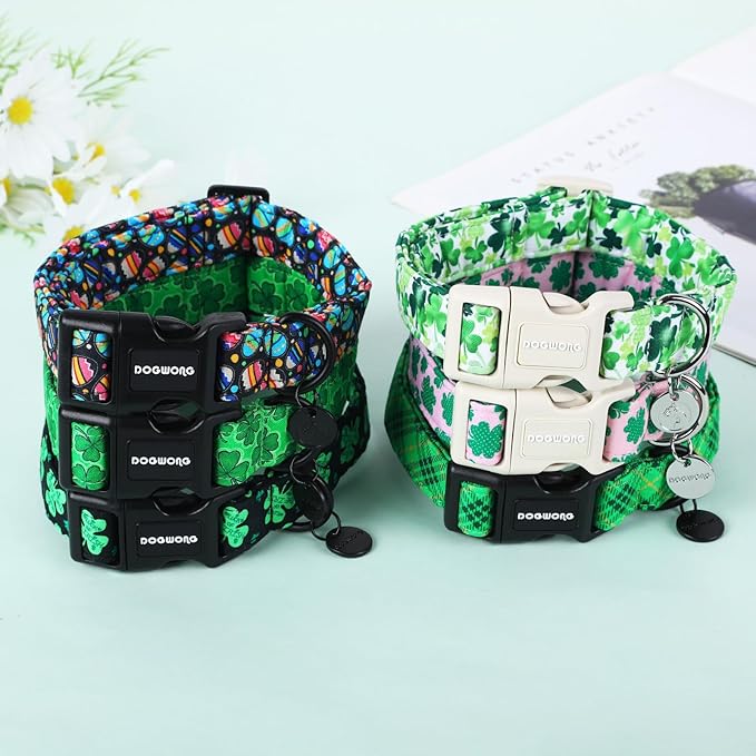 DOGWONG Black St. Patrick's Day Dog Collar - Image 5