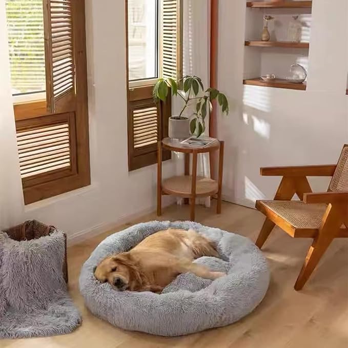 Nisrada Dog Bed for Small Medium Large Dogs, 30 inch Calming Dogs Bed, - Image 6