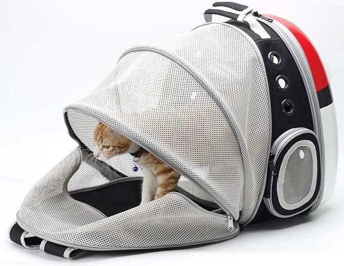 Dual Expandable Cat Backpack Front & Back Extension Pet Backpack Carrier - Image 5