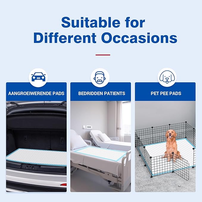 Bed Pads Disposable 40"X60" Chucks Pads Oversized Underpads - Image 8