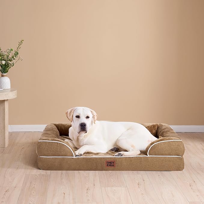 EHEYCIGA Orthopedic XL Dog Beds, Waterproof Memory Foam Dog Bed - Image 8