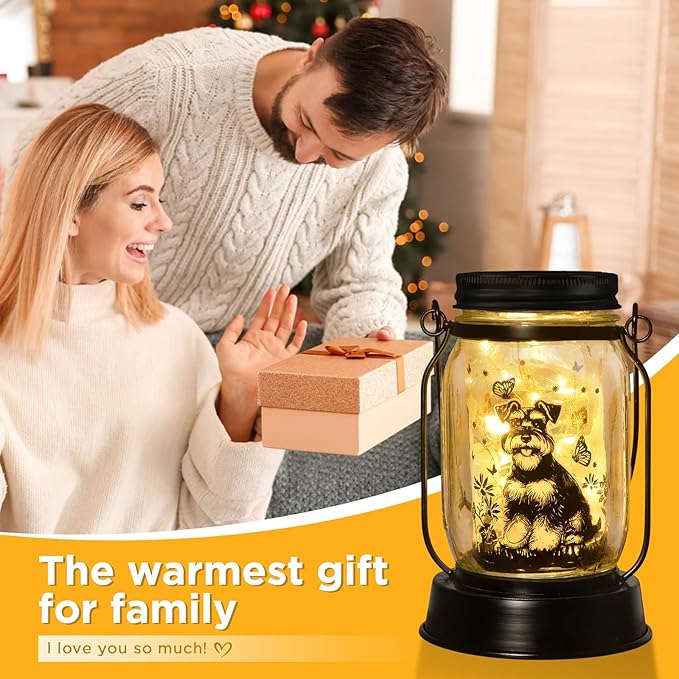 kyoryuger Schnauzer Gifts for Women/Men Schnauzer Solar Lanterns Dog Mom - Image 6