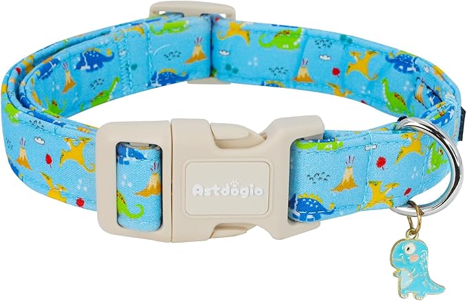 Dinosaur Dog Collar for Medium Dogs, Cute Puppy Collars by Unknown
