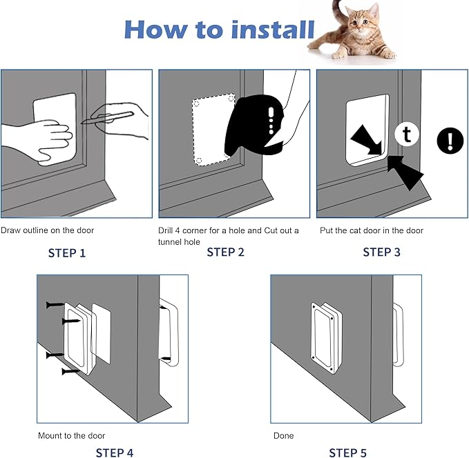 Wordcam X-Large Cat Door, Strong Cat Door - Image 7