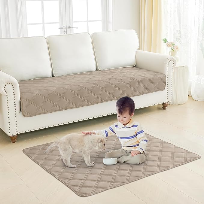 Smiry Waterproof Dog Bed Cover Blanket 68x82, Soft Reversible Pet Blanket - Image 7