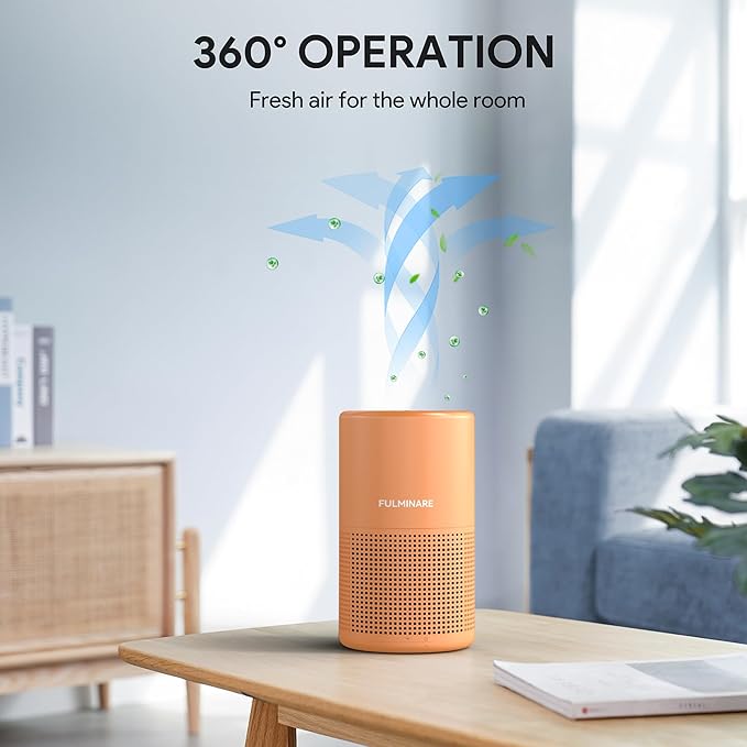 FULMINARE Air Purifiers for Home Bedroom H13 True HEPA Air Purifier, 3 Speeds - Image 4