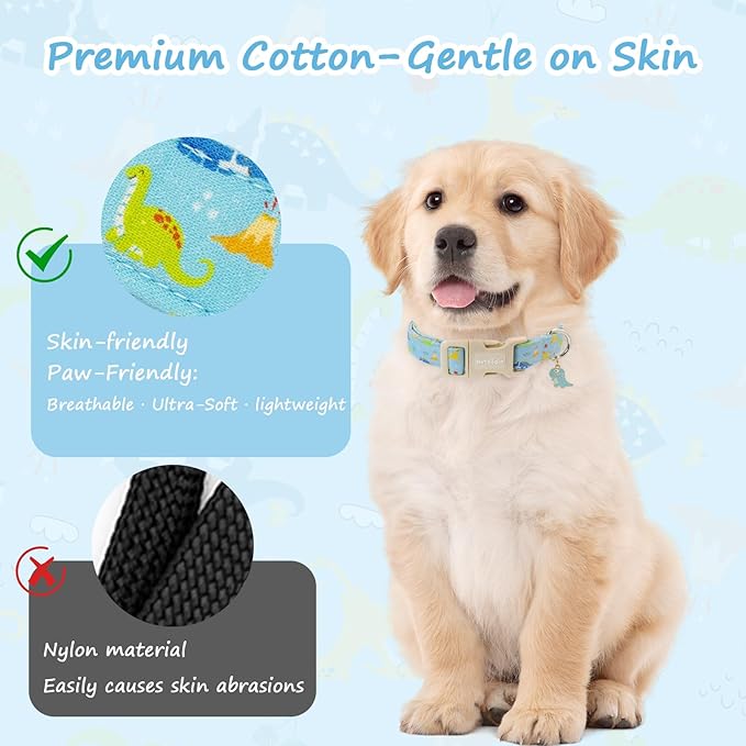 Dinosaur Dog Collar for Large Dogs, Cute Puppy Collars - Image 5