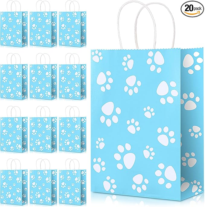 Blulu 20 Pcs Puppy Dog Paw Gift Bags by Blulu