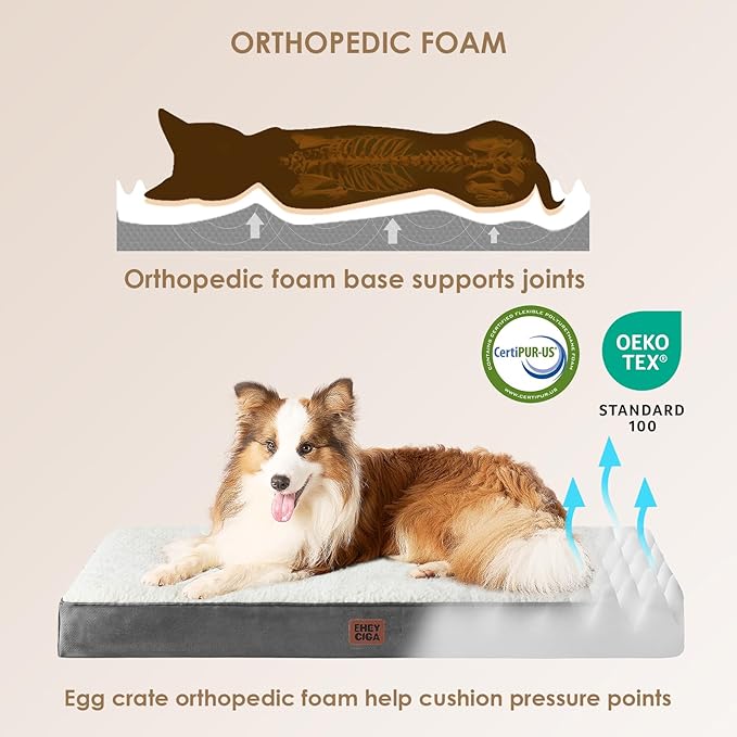 EHEYCIGA Orthopedic Dog Beds for Large Dogs - Image 2