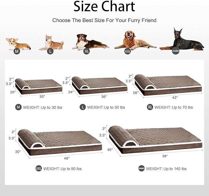 Orthopedic XL Dog Bed Large Sized Dog - Image 7