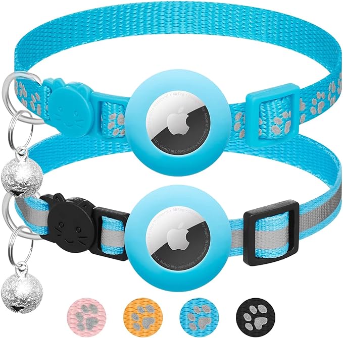 2 Pack Airtag Cat Collar Breakaway by LAFAYIspecializesinpetcollars