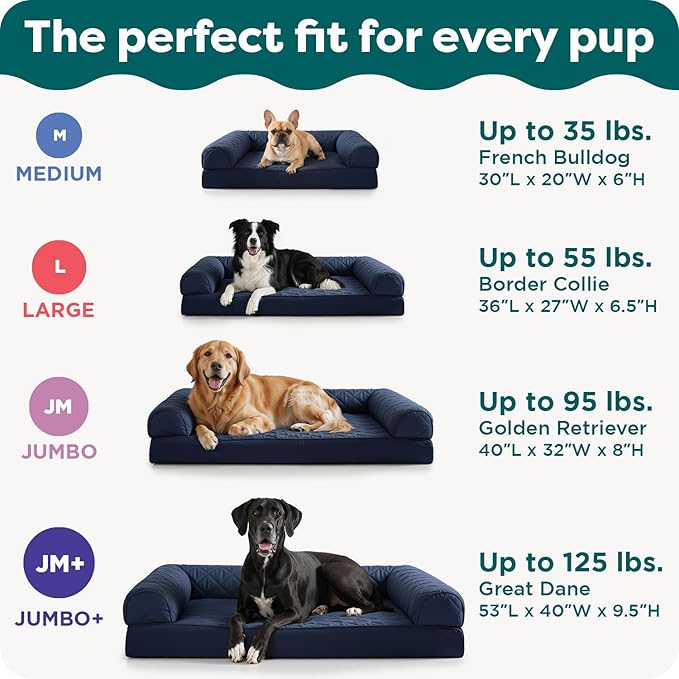 Furhaven Orthopedic Dog Bed for Large/Medium Dogs w/ Removable Bolsters & - Image 6