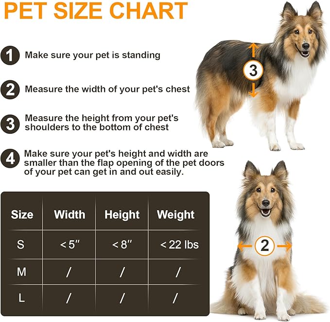 Cat Door for Wall, All Aluminum Doggy Doggie Pet Door Small Dog Door, - Image 6
