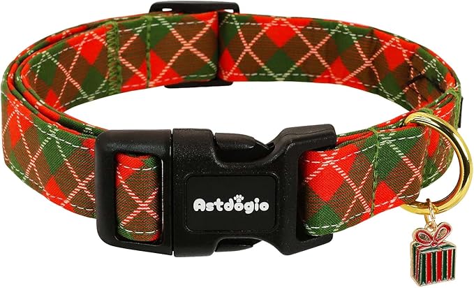 Extra Small Christmas Dog Collar, Adjustable Dog Christmas Collars, Cute Dog by Unknown