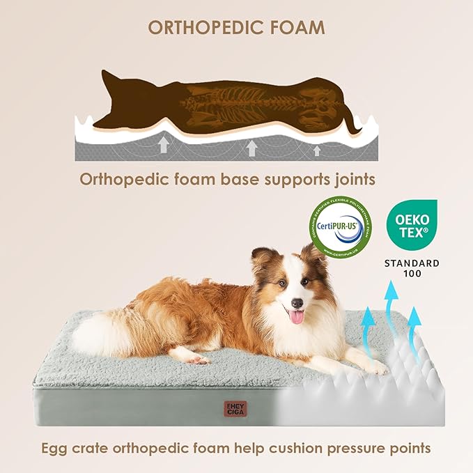 EHEYCIGA Washable Dog Beds for Extra Large Dogs, XL Dog Bed - Image 3