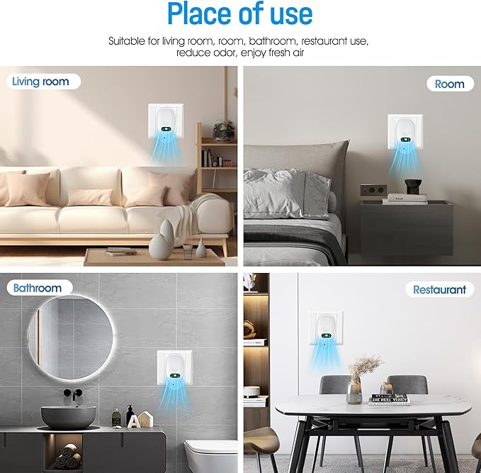 Air Ionizers for Home, Living Room Compact Freshener for Pet, and Kitchen Odor - Image 6