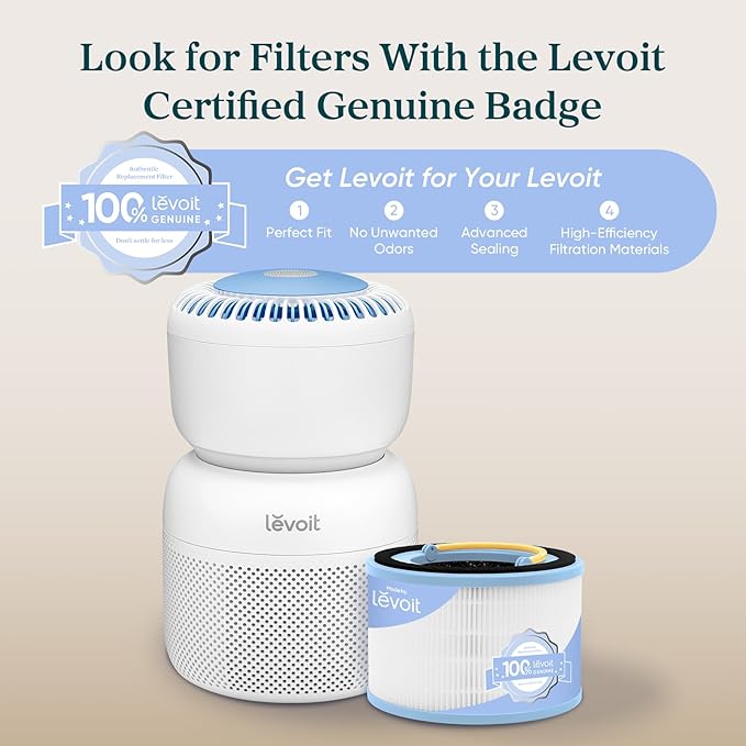 LEVOIT Sprout Air Purifier Genuine Replacement Filter, 3 layer HEPA Filter - Image 7