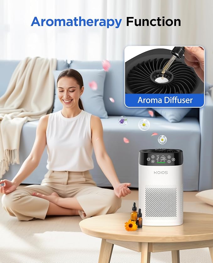 Air Purifiers for Bedroom Home, KOIOS H13 True HEPA Air Purifier for Large Room - Image 8
