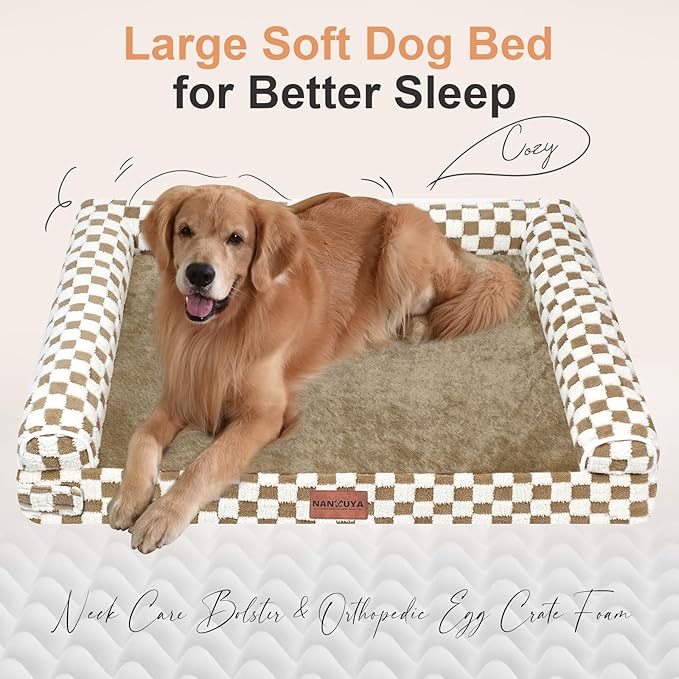 Large Dog Bed Orthopedic Washable: Beds Bolster XXL Bed Big XLarge Dogs Egg - Image 2