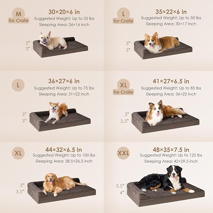 EHEYCIGA Extra Large Dog Bed Othorpedic, Memory Foam XL Dog Bed - Image 2