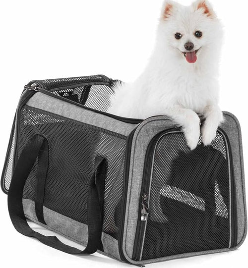 19 x 12 x 12 Large Cat Car Carrier – Roomy Escape-Proof Cat Car Seat by Petsfit