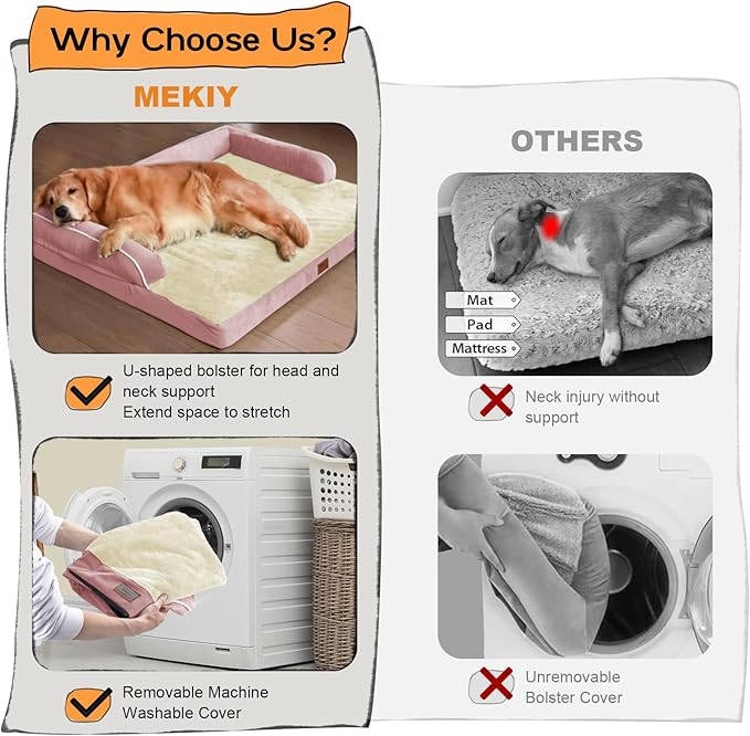Orthopedic Washable Large Dog Bed, Large XXXL Pet Dogs - Image 4