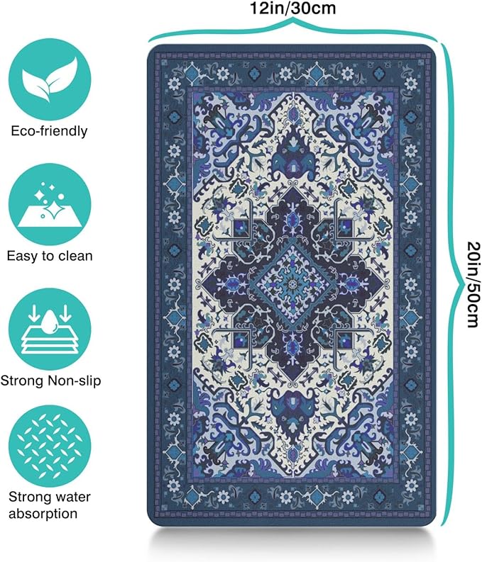 Pet Feeding Mat for Floors Waterproof Dog Mat for Food and Water Absorbent - Image 5