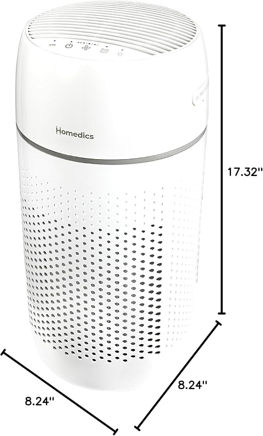 Homedics Air Purifier T22, 5-in-1 Tower Air Purifier, 99% HEPA-Type Filtration - Image 9