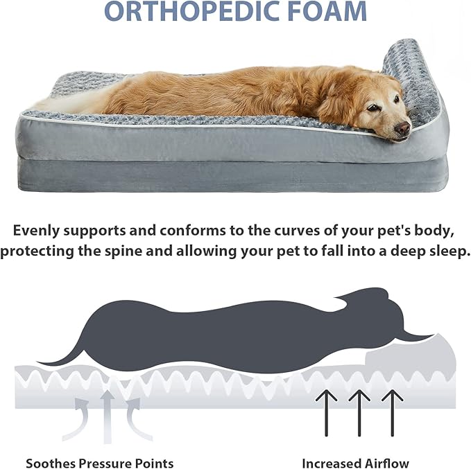BFPETHOME Orthopedic Dog Beds for Large Dogs-Waterproof Sofa Dog Bed - Image 3