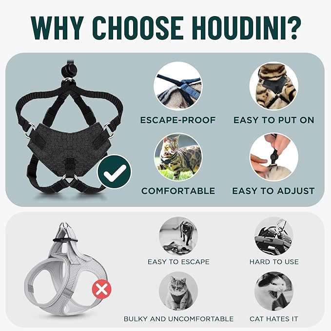 Houdini™ Escape Proof Cat Harness and Leash Set by OutdoorBengal – Orange - Image 3