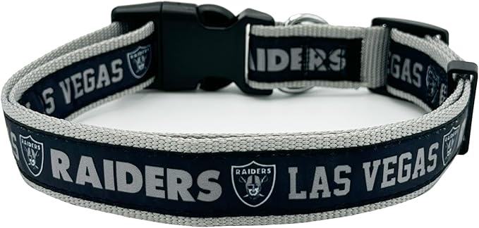 Pets First NFL Raiders Licensed PET COLLAR, Medium - Image 2