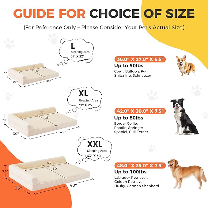 Dog Bed Large Sized Dogs, Orthopedic Dog Bed - Image 5