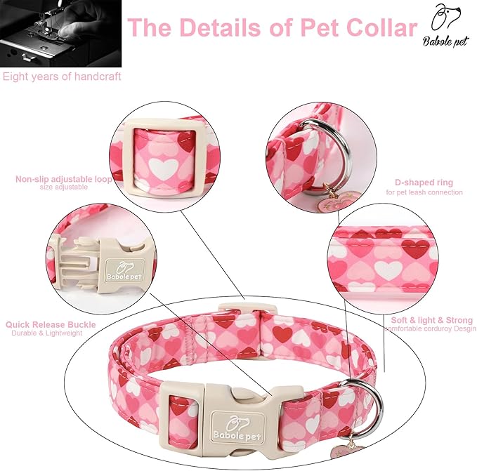 Valentines Dog Collar for Large Dogs - Image 5