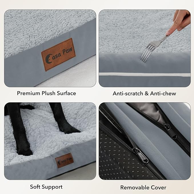 Orthopedic Dog Beds for Large Sized Dogs, Waterproof Egg Crate Foam Medium Dog - Image 6