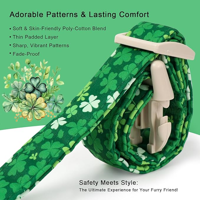 St. Patrick's Day Dog Collar for Medium Dogs - Image 5
