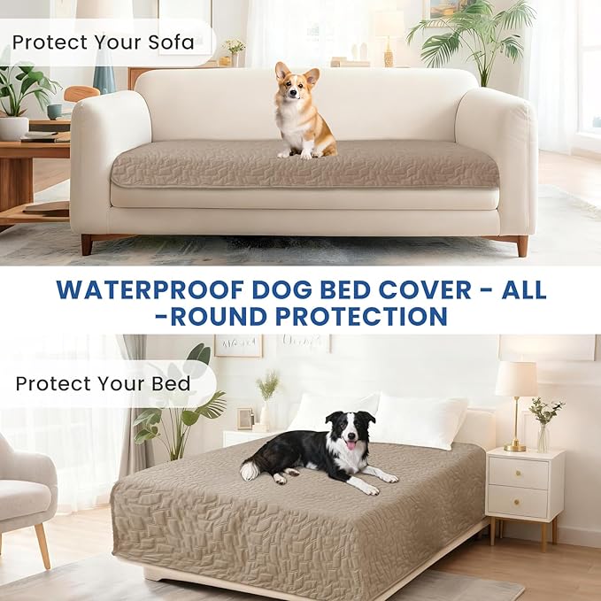 Waterproof Couch Covers for Pets, Waterproof Dog Bed Cover, Anti-Slip Soft Dog - Image 7